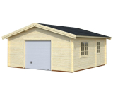 Dřevěná garáž s výsuvnými vraty 70 mm, 560x560