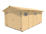 Dřevěná garáž 19 mm, 539x327
