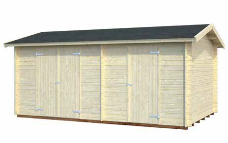 Zahradní srubový dvojdomek 28 mm PALMAKO JARI 520X320