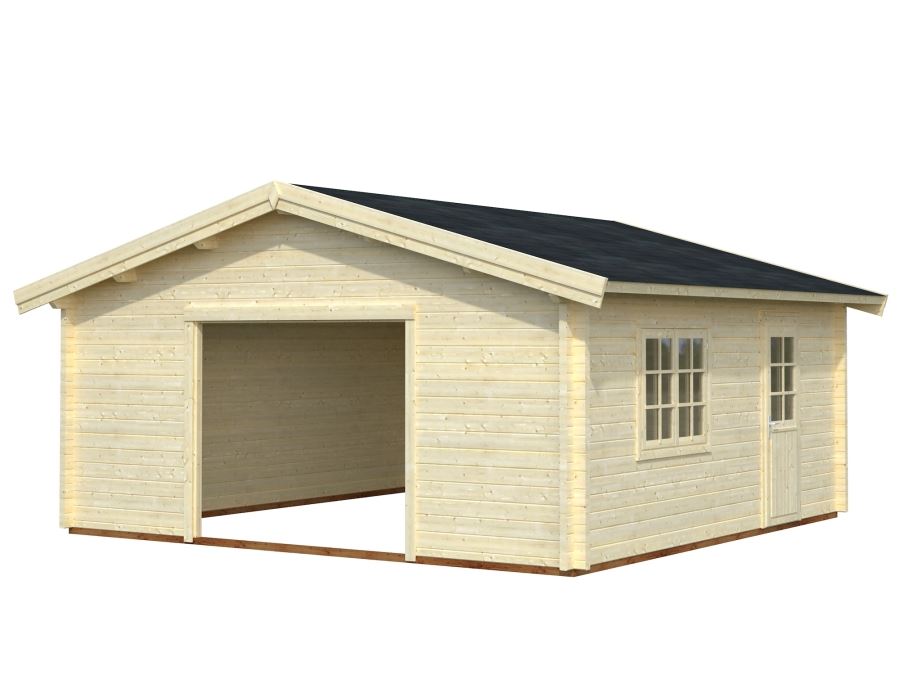 Dřevěná garáž 70 mm, 560x560