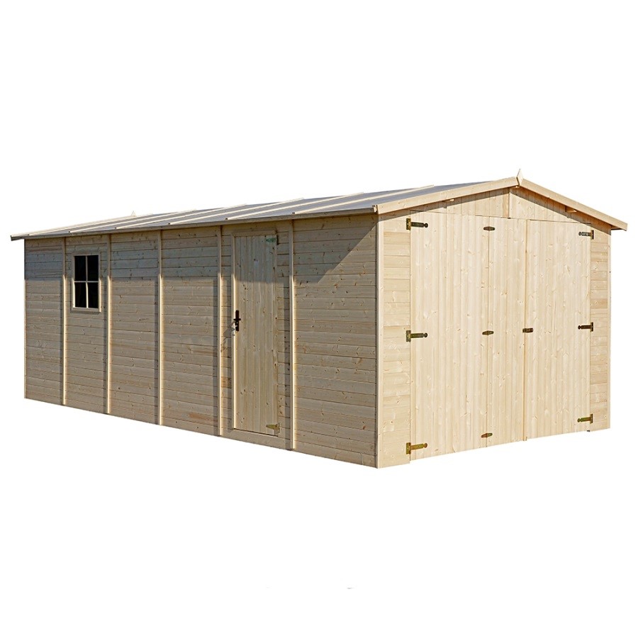 Dřevěná garáž 17 mm, 600x300