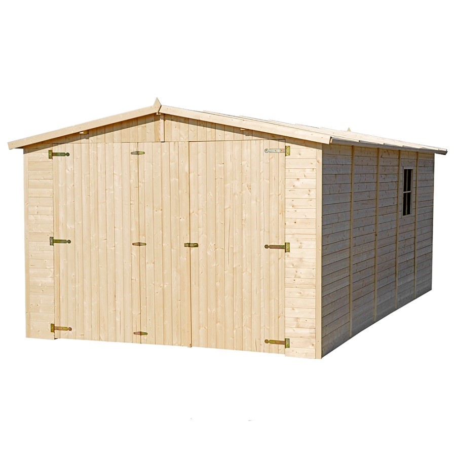 Dřevěná garáž 17 mm, 500x300