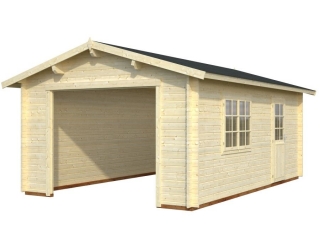 Dřevěná garáž 44mm, 380x570